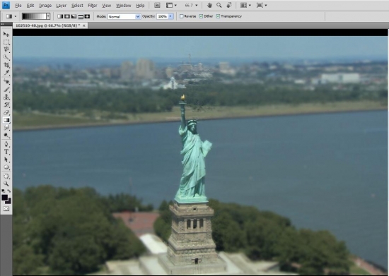 Tilt Shift Effect in Photoshop